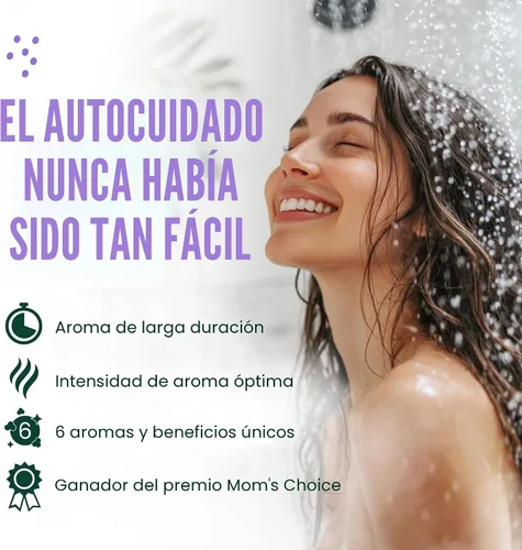 Vista 4 de Cleverfy - Vaporizadores de aromaterapia para la ducha, paquete variado de 6 bombas de baño para la ducha con aceites esenciales Vaporizador