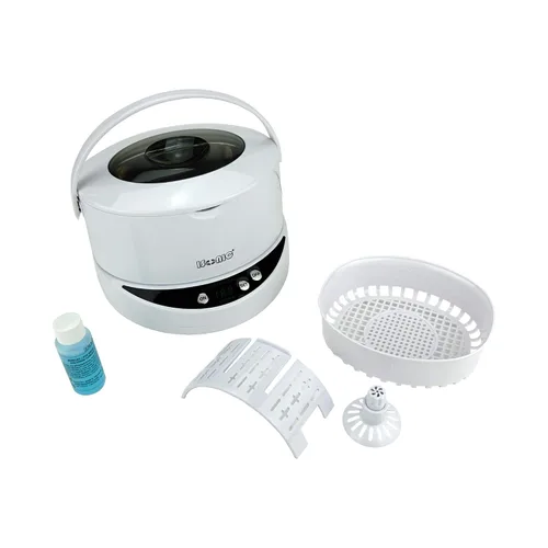 Vista 2 de iSonic CDS200B Limpiador ultrasónico digital con un tanque desmontable para joyas, gafas, relojes, CD, 1.6Pt/0.75 L, 110V