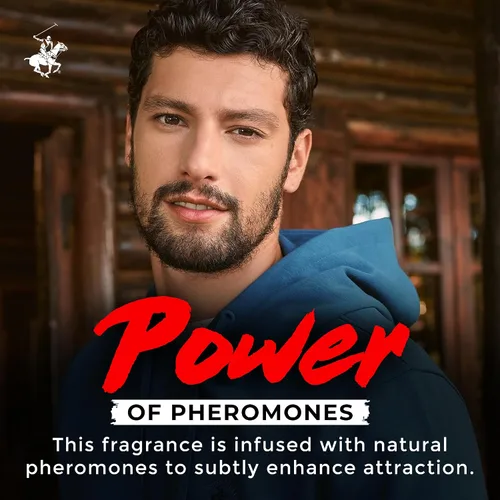 Vista 2 de Beverly Hills Polo Club Sexy + Pheromones Alpha EDP Spray - Colonia de feromonas para hombres con aceites esenciales naturales, aroma fresco