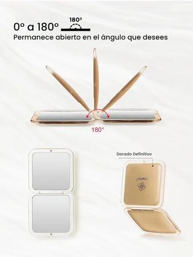 Vista 5 de OMIRO Espejo compacto con aumento de 15X, espejo pequeño de 3.5 pulgadas