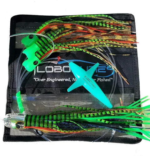 Vista 12 de Lobo Lures #200 Pelagic Magic Skipjack Hybrid Daisy Chain Marlin & Atún Trolling Señuelo Uretano Hecho en Estados Unidos