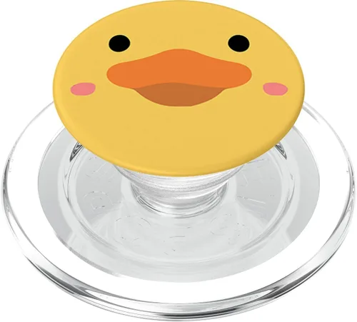 Vista 8 de Cara de pato divertido pato amarillo de goma lindo pato PopSockets estándar PopGrip