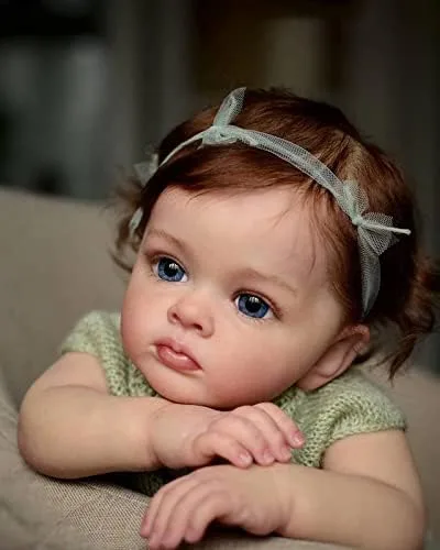 Vista 7 de Angelbaby Muñeca Reborn Realista de 24" para Niños - Suave, con Peso y Realista para Regalos de Niños
