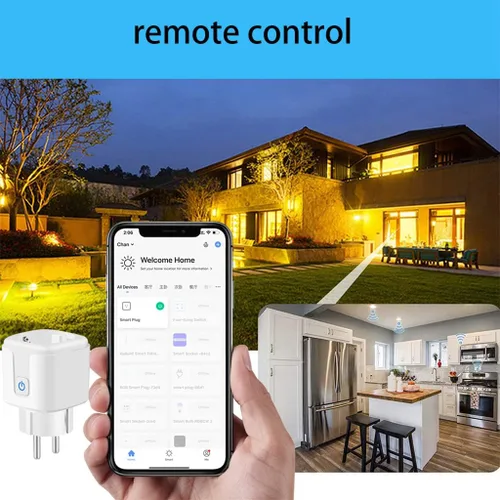 Vista 7 de 16A ZigBee Tuya WiFi UE para control remoto inalámbrico temporizador de control de voz enchufe eléctrico para Smart para la vida en el hogar Zigbee