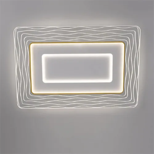 Vista 8 de TFCFL Lámpara de techo LED regulable, lámpara de techo LED ultradelgada de acrílico de montaje empotrado de 3500 K - 6000 K brillo LED lámpara