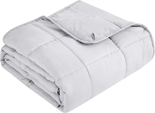 Vista 23 de Topcee Manta con peso (3 libras, 36 x 48 pulgadas), manta refrescante pesada para dormir, se aplica a 20-40 libras, manta suave y gruesa