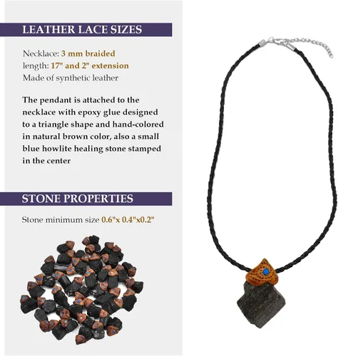 Vista 2 de Collar colgante de chakras con piedra de cristal curativa auténtica joyería de cristales para mujeres y hombres niñas niños hecho a mano con amor