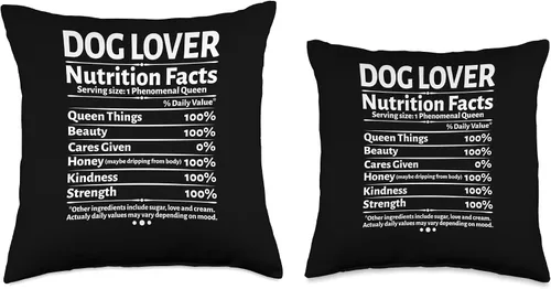 Vista 3 de Puppy Pet Gift Corgi Dog Mom Dad Husky Labrador Lover Nutrition Facts Dog Mama Weiner Hound - Almohada de perro salchicha, 16 x 16 pulgadas