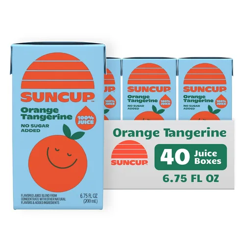 Vista 10 de SunCup Juice - Jugo de manzana (paquete de 40) Caja de jugo de 4.23 onzas con pajita, mezcla de manzana sin azúcar añadida para niños, paquete a