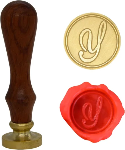 Vista 23 de Wax Seal Stamp Letter A-Z, Alphabet Initial Sealing Stamp for Christmas & Thanksgiving Cards, Wedding Invitation W-S-2 (Letter A)