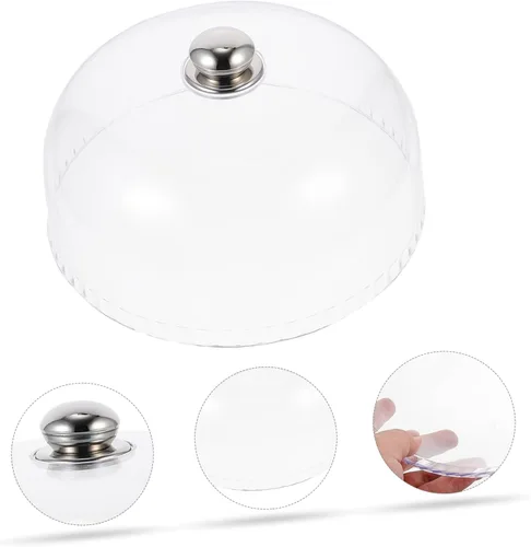 Vista 4 de BESTOYARD 3 piezas de bandeja para tartas, bandejas de plástico, capacillos para cupcakes, palet de plástico, pantalla de alimentos para mosca