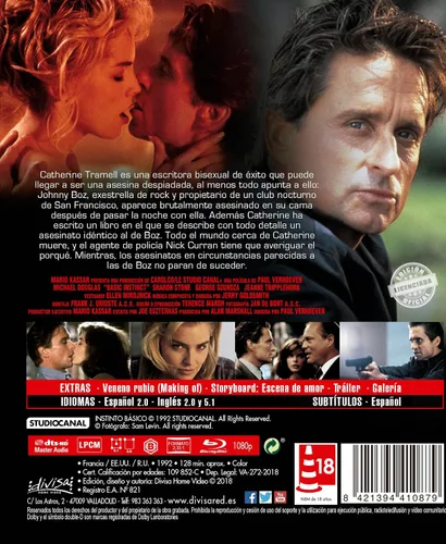 Vista 2 de Basic Instinct (Spanish Release) Instinto Básico