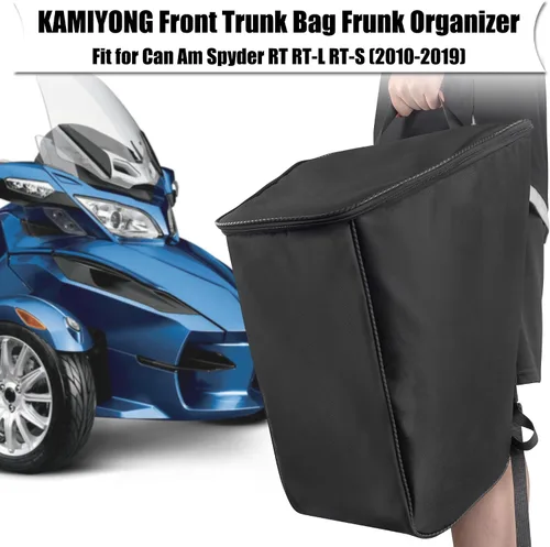 Vista 5 de Bolsa de maletero delantera para Spyder RT, organizador de frunk, bolsas de equipaje, bolsa de almacenamiento de carga extraíble, accesorios