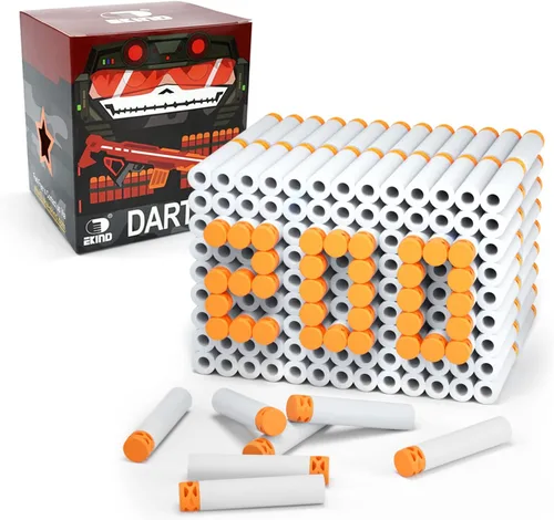 Vista 8 de EKIND 200 balas de espuma suave con punta de 2.8 pulgadas para pistolas Nerf N Strike, Azul