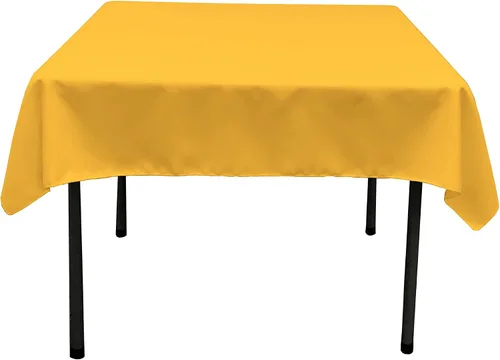 Vista 15 de LA Linen. Mantel cuadrado de popelina de poliéster