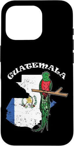 Vista 20 de Funda de recuerdo para iPhone 16 Quetzal de Guatemala con bandera de Guatemala