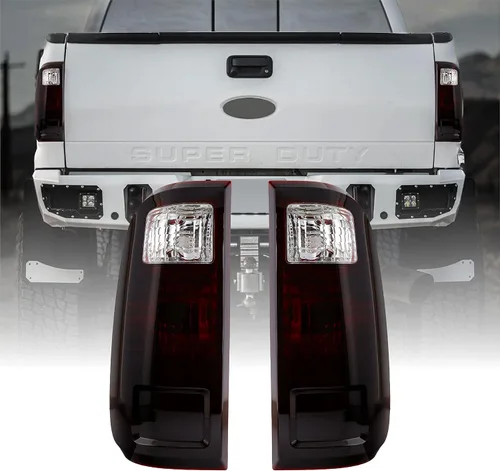 Vista 10 de USR 08-16 F250 F350 SUPERDUTY Luz Trasera – Juego de Luces Traseras (Izquierda + Derecha) Compatible con Ford F-250 F-350 F-450 Camioneta PickUp