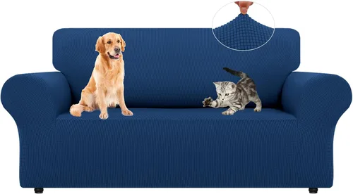 Vista 47 de LURKA Fundas elásticas para silla y sofá de 1 pieza, Fundas para sofá con protector elástico en la parte inferior para niños y perros