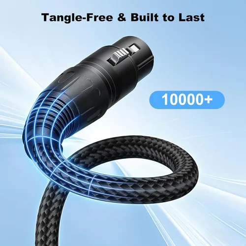 Vista 3 de New Bee Cable hembra TRS a XLR de 6.35mm / 0.25 in (1/4 pulgadas) de 3 pies