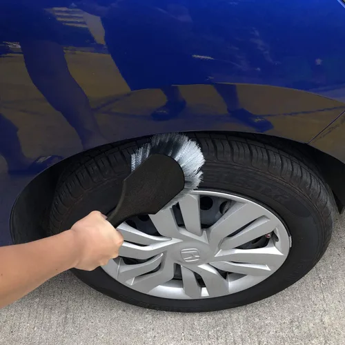 Vista 6 de Cepillo de lavado de coche con mango largo, kit de detalles de coche Azul