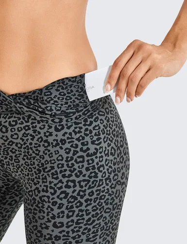 Vista 4 de CRZ YOGA Women's Naked Feeling Yoga Pants 28 Inches - High Waisted Workout Leggings Full Length Tights Buttery Soft