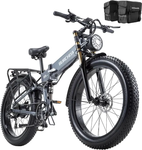 Vista 9 de 2026 AWD Electric Bike for Adults Dual Motor 5000W/3000W/1500W Peak 40MPH/32MPH Fast Ebike, Up to 70 /90 /160 Miles Long Range, 26" Full Suspension