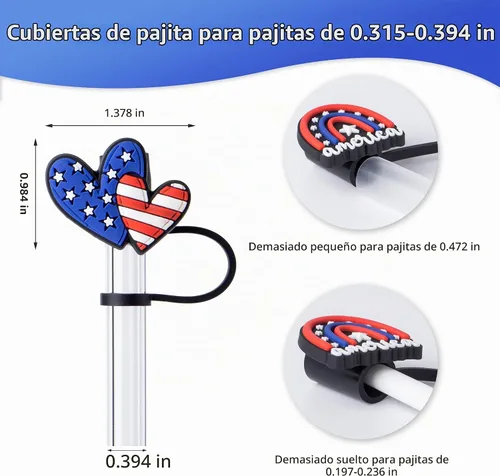 Vista 2 de 8 tapas con pajita para vaso Stanley de 40 oz/30 oz, cubierta de pajita reutilizable de 10 mm, accesorios bonitos para la parte superior de la 4
