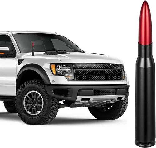 Vista 8 de Antena de bala de coche de 5.4 pulgadas para Ford Serie F F150 F250 F350 GMC Sierra Jeep Patriot 2007-2017 Chevy Silverado Dodge RAM 1500 2500 3500