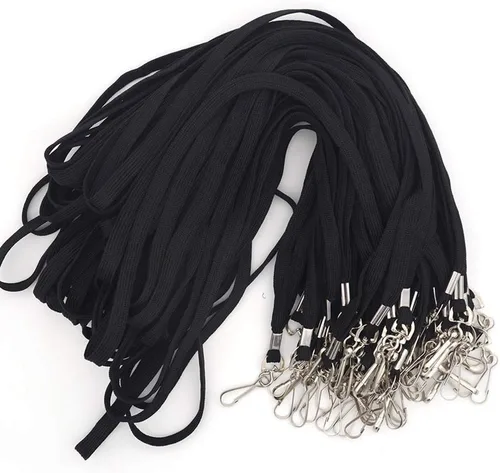 Vista 5 de Bird Fiy Cordón negro 32" cordones planos con gancho giratorio (negro)