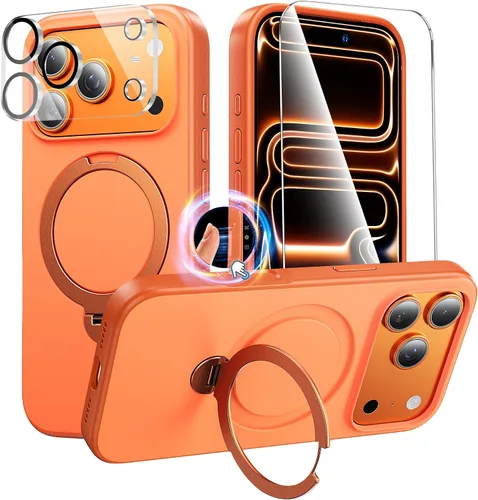 Vista 11 de Funda para iPhone 11, funda magnética con función atril [protección de grado militar] y [compatible con MagSafe], funda protectora delgada