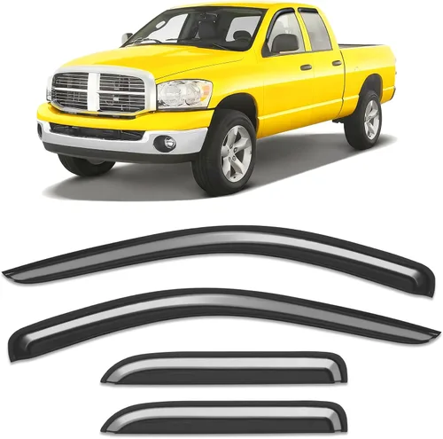 Vista 27 de Protector de lluvia extra grueso para Ford F150 2004-2014 Extended Cab/SuperCab protectores de lluvia con cinta adhesiva lateral de camioneta