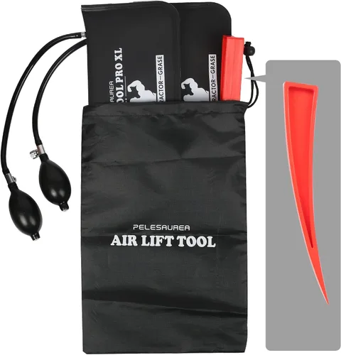 Vista 5 de Bolsa de aire en forma de cuña 2 piezas, espaciador de aire inflable con palancas, kit de bomba de aire en forma de cuña de grado comercial