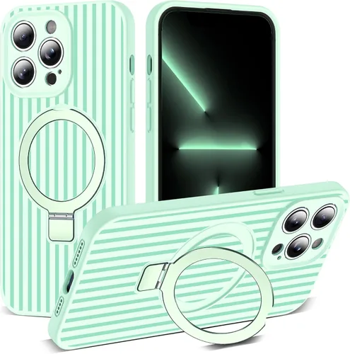 Vista 42 de SKYLMW Funda diseñada para iPhone 11 con soporte magnético invisible Compatible con Mag-Safe, a prueba de caídas de grado militar, a prueba
