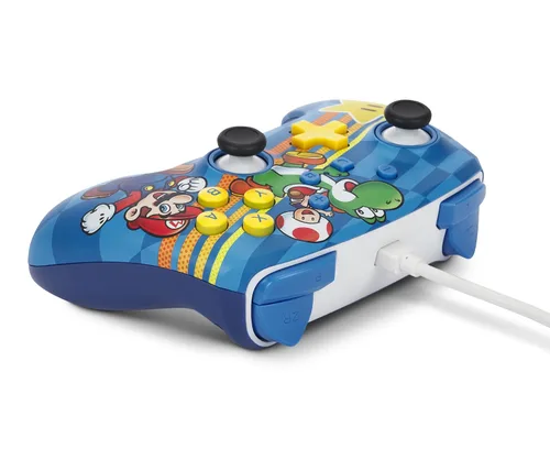 Vista 6 de PowerA Enhanced Nintendo Switch Controller Wired - Mushroom Kingdom Friends, Mario Switch Controller, Mappable Gaming Buttons, Officially licensed