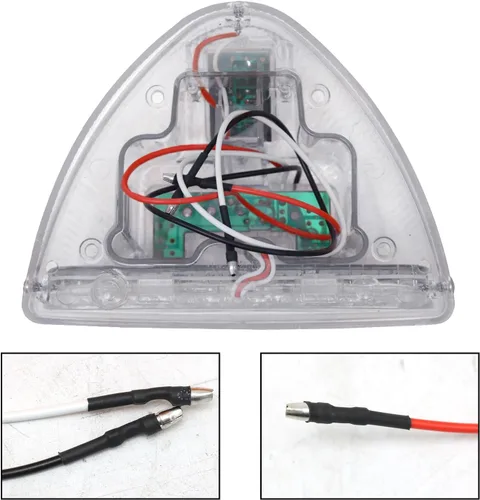 Vista 4 de Señal de giro triangular transparente LED para Peterbilt 379 378 357 365 367