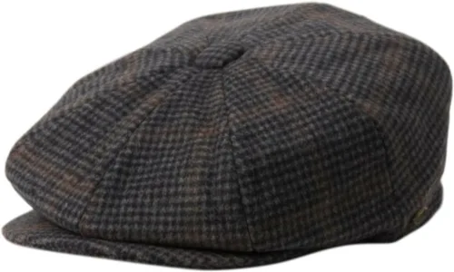 Vista 20 de Hombres de lana Newsboy Cabbies Otoño Invierno Clásico Patchwork Plaid Apple Cap Golf Sombrero Multicolor
