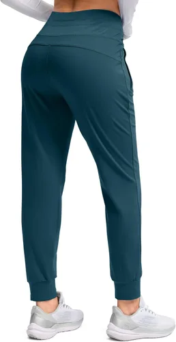 Vista 13 de G Gradual Pantalones deportivos con forro polar para mujer, de cintura alta, resistentes al agua, térmicos, para invierno, correr, senderismo