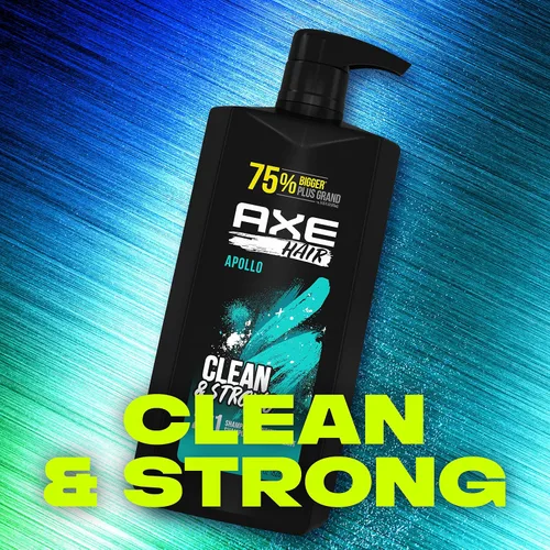 Vista 5 de AXE Wash & Care Champú y acondicionador 2 en 1 Apollo Wash & Care 4 unidades para un cabello limpio y fuerte, salvia y madera de cedro, botella 100%