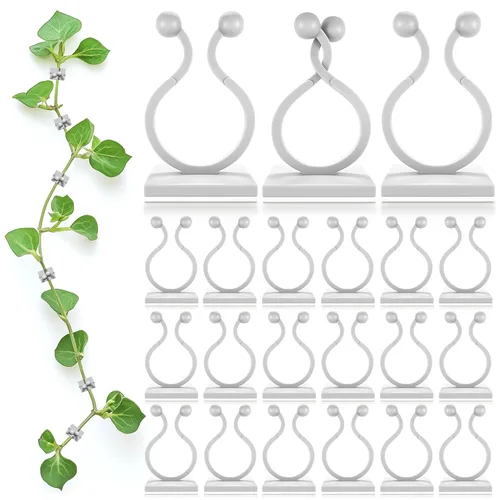Vista 12 de 60 clips para plantas, 2 tamaños, para plantas de jardín, para tomate, plantas trepadoras, plantas colgantes, para vides, suministros de jardinería