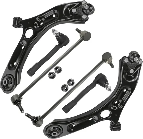 Vista 71 de Detroit Axle - Kit de extremo delantero para Chrysler 300 Dodge Charger 2011-2023 Challenger, 2 Lower Rearward Control Arms 2 Outer Tie Rods 2