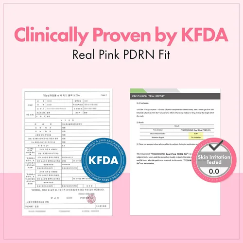 Vista 5 de TOSOWOONG Real Pink PDRN Fit, máscara de envoltura de ADN de salmón, 12 péptidos, mascarilla facial de colágeno hidrolizado para elasticidad