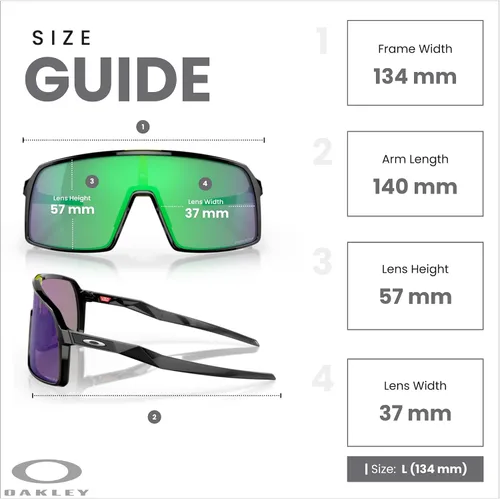 Vista 121 de Oakley Sutro OO9406 / OO9462 - Lentes de sol para hombre, kit de correa de accesorios, bolsa de microfibra
