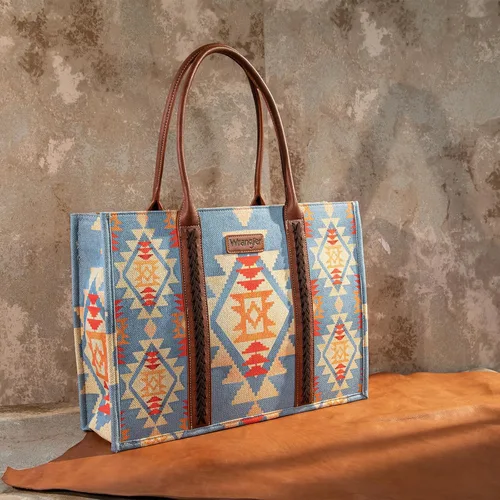 Vista 2 de Wrangler - Bolso de mano estilo occidental para mujer, bolsos aztecas bohemios