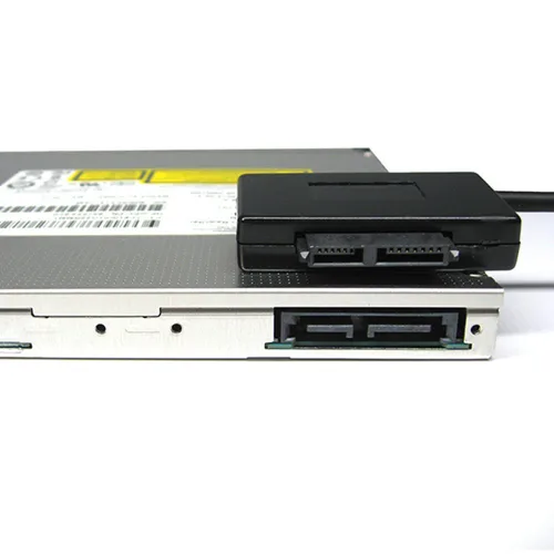 Vista 2 de cablecc USB 3.0 a 7+6 13pin Slimline Sata adaptador cable para portátil Cd DVD ROM unidad óptica