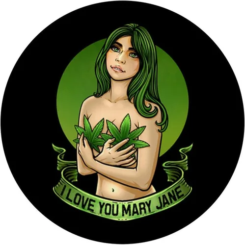 Vista 3 de I Love You Mary Jane Cannabis THC CBD - PopSockets de cáñamo intercambiables PopGrip