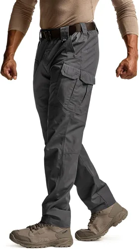 Vista 36 de CQR Pantalones tácticos para hombre, resistentes al agua, pantalones cargo Ripstop, ligeros EDC trabajo, senderismo, ropa para exteriores Mag Pocket