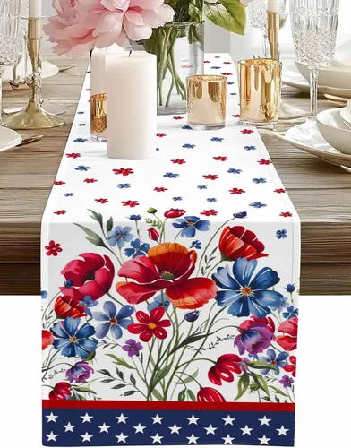 Vista 12 de Juego de 6 manteles individuales de mesa de Navidad, manteles individuales de algodón y lino antideslizantes lavables, bolas de Navidad, copos