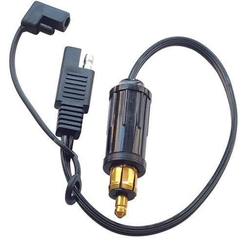 Vista 2 de Conector de enchufe SAE a DIN, adaptador de cable de extensión para motocicleta - 18AWG