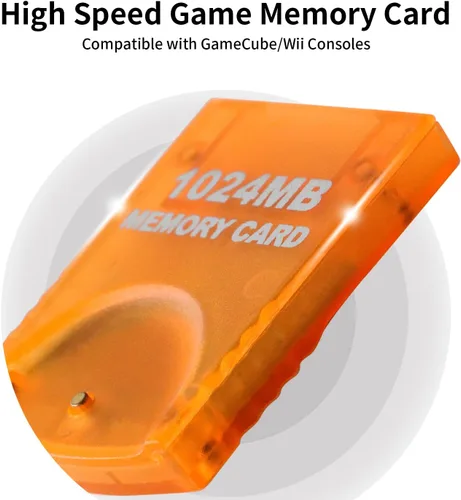 Vista 3 de Senpinkboo Tarjeta de memoria de 1024 MB 16344 bloques para consola Nintendo GamecubeWii