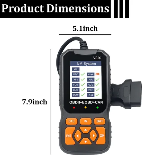 Vista 2 de Herramienta de diagnóstico de escáner de coche OBD2, lector de código OBDII/EOBD para vehículos V520, lector de códigos de falla automotriz